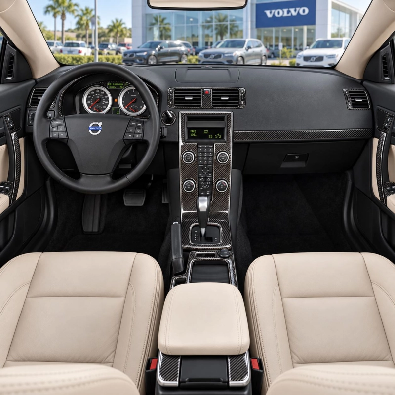 Volvo C70 2008 kit décoration intérieure tableau de bord 28 pièces