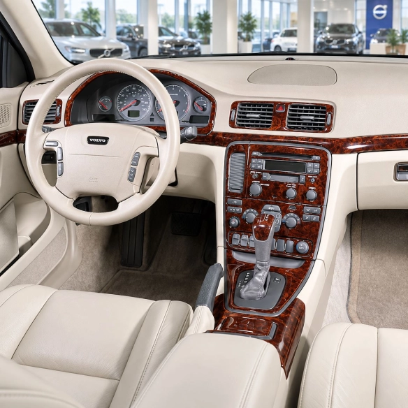 Volvo S80 2004-2006 kit décoration intérieure tableau de bord 30 pièces