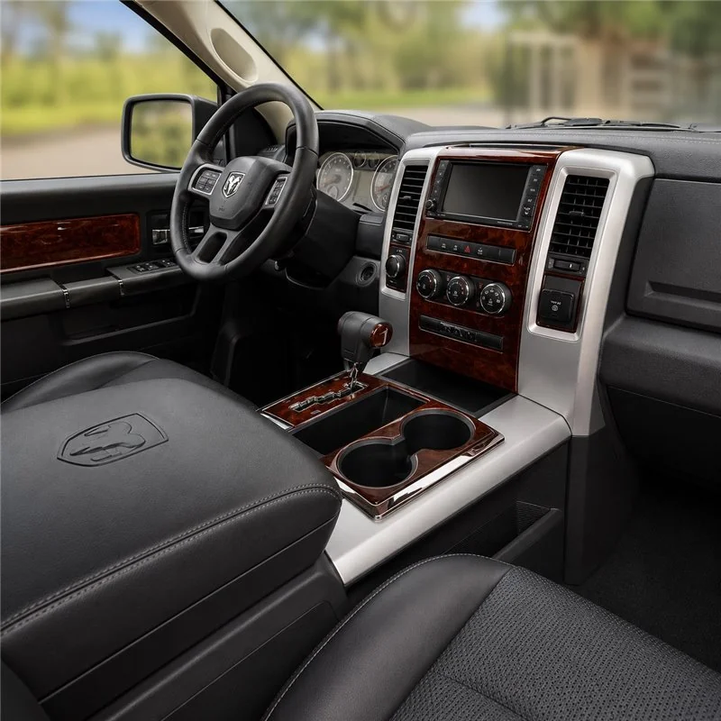 Dodge Ram 2009+ avec porte-gobelet, sièges séparés kit décor tableau de bord 3D