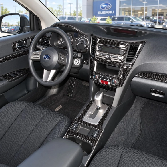 Subaru Legacy 2010-2014 3D kit décoration intérieure tableau de bord 27 pièces