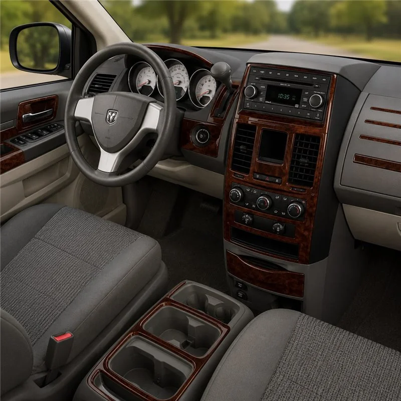 Dodge Caravan 2008+ set complet, boîte manuelle AC Controls kit décor tableau de bord 3D