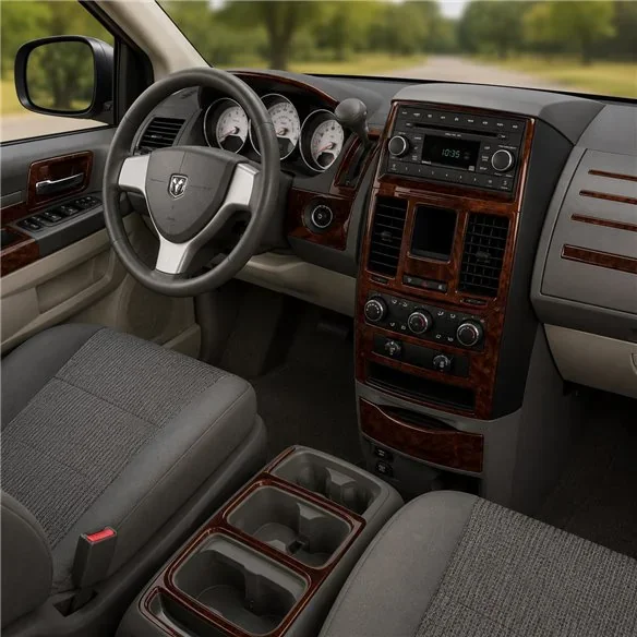 Dodge Caravan 2008+ set complet, boîte manuelle AC Controls kit décor tableau de bord 3D