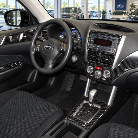 Subaru Forester 2009-2013 3D kit décoration intérieure tableau de bord 41 pièces