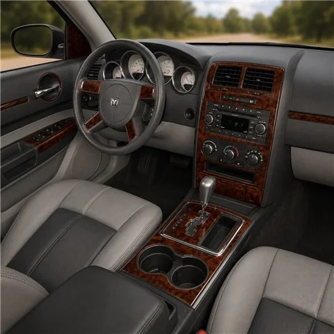 Dodge Charger 2008+ set de base, 5 - Gears boîte auto kit décor tableau de bord 3D