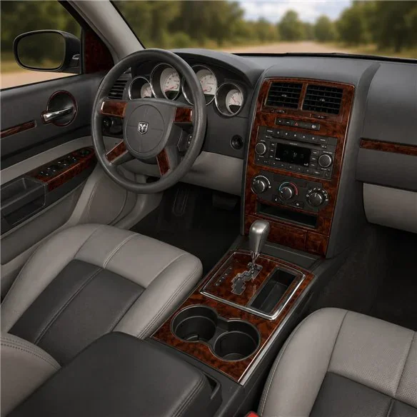 Dodge Charger 2008+ set de base, 5 - Gears boîte auto kit décor tableau de bord 3D
