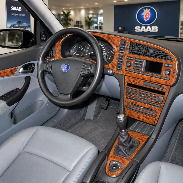 Saab 9-3 2003-2006 boîte manuelle boîte, avec navigation kit décoration intérieure tableau de bord