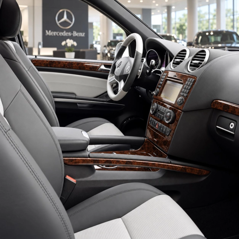 Mercedes ML-Class W164 2006-2011 3D kit décoration intérieure tableau de bord 8 pièces