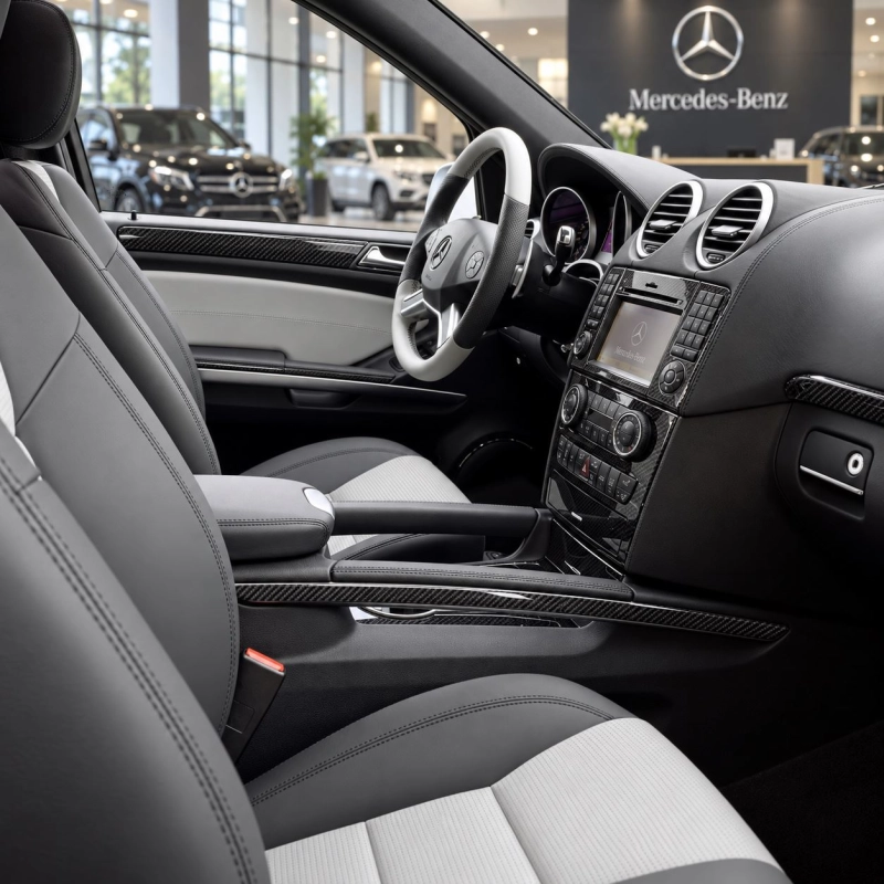 Mercedes ML-Class W164 2006-2011 3D kit décoration intérieure tableau de bord 8 pièces