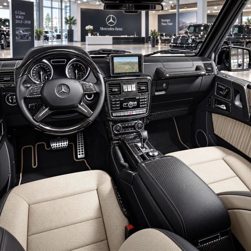 Mercedes Benz G Class W463 2013-2018 kit complet, conformité OEM kit décoration intérieure tableau de bord