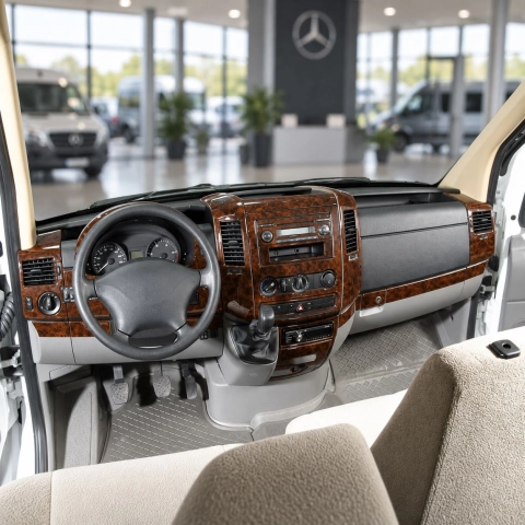 Mercedes Sprinter W906 2006 - à aujourd’hui 3D kit décoration intérieure tableau de bord 40 pièces