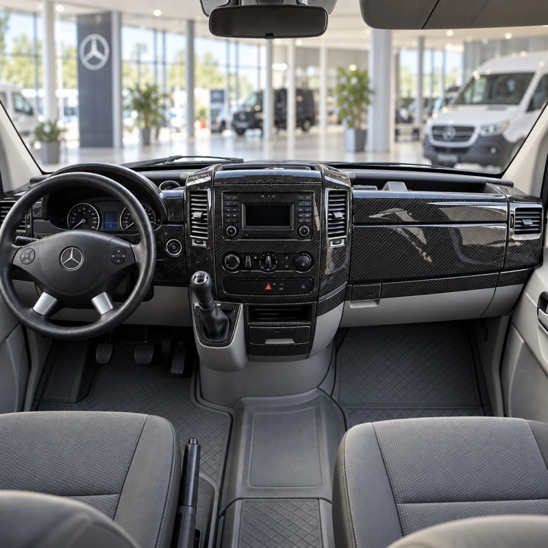 Mercedes Sprinter W906 2015 - à aujourd’hui 3D kit décoration intérieure tableau de bord 51 pièces
