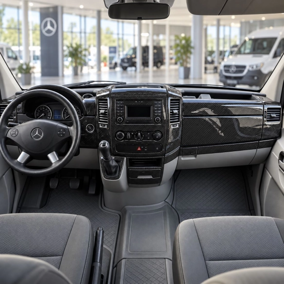Mercedes Sprinter W906 2015 - à aujourd’hui 3D kit décoration intérieure tableau de bord 51 pièces