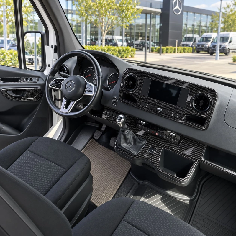 Mercedes Sprinter W907 kit décoration intérieure tableau de bord 39 pièces