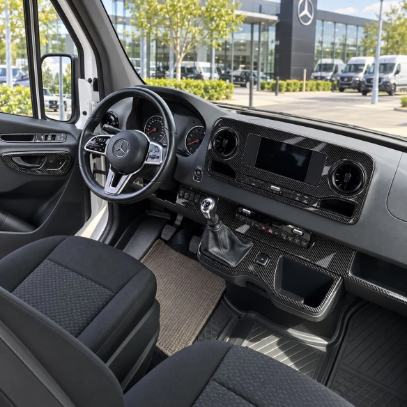 Mercedes Sprinter W907 kit décoration intérieure tableau de bord 39 pièces