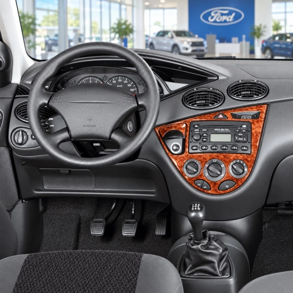 Ford Focus 2000-2005 kit décoration intérieure tableau de bord 19 pièces