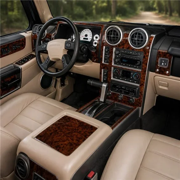 Hummer H2 2003-2007 set complet, Without Sunroof kit décor tableau de bord 3D
