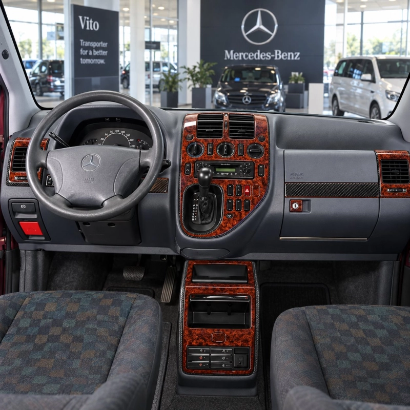 Mercedes Vito W638 V-Klasse 1999-2004 3D kit décoration intérieure tableau de bord 39 pièces