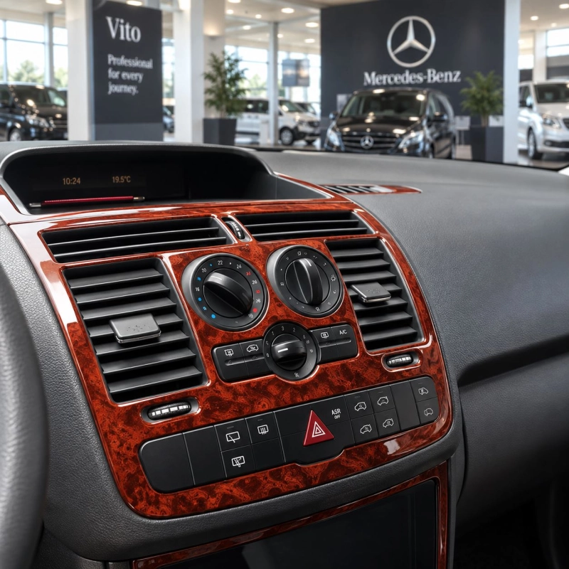 Mercedes Vito W639 2003-2006 3D kit décoration intérieure tableau de bord 2 pièces