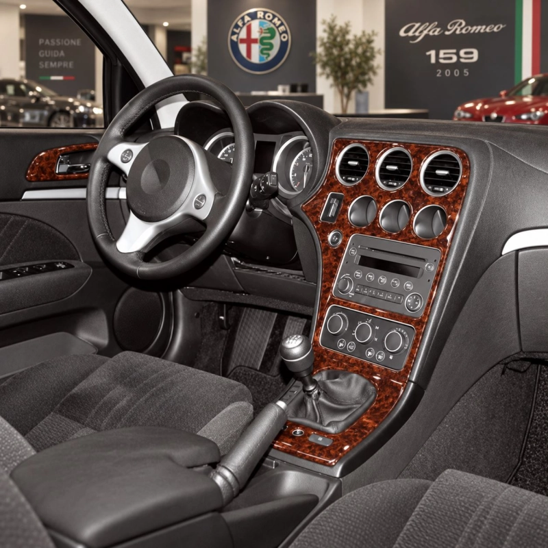 Alfa Romeo 159 2005 - à aujourd’hui 3D kit décoration intérieure tableau de bord 8 pièces