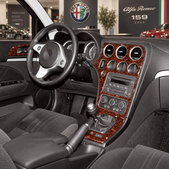 Alfa Romeo 159 2005 - à aujourd’hui 3D kit décoration intérieure tableau de bord 8 pièces