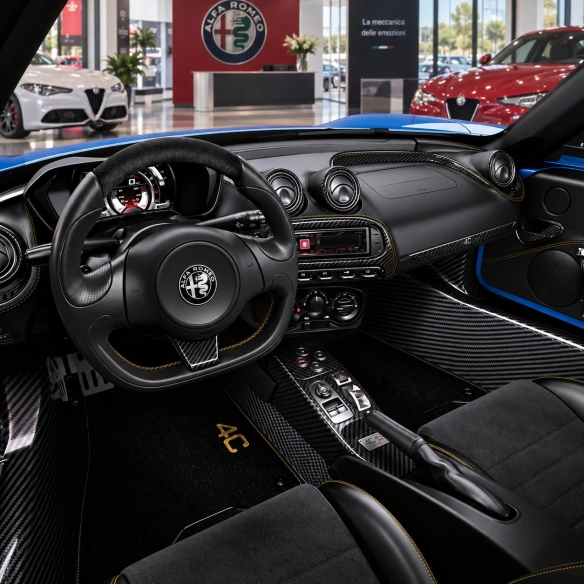 Alfa Romeo 4C Coupe 2014-2020 3D kit décoration intérieure tableau de bord 35 pièces