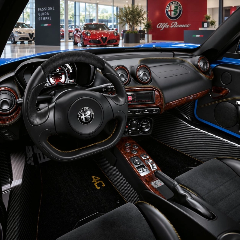 Alfa Romeo 4C Coupe 2014-2020 3D kit décoration intérieure tableau de bord 35 pièces