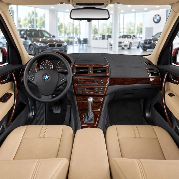 BMW X3 E83 2004-2010 3D kit décoration intérieure tableau de bord 48 pièces