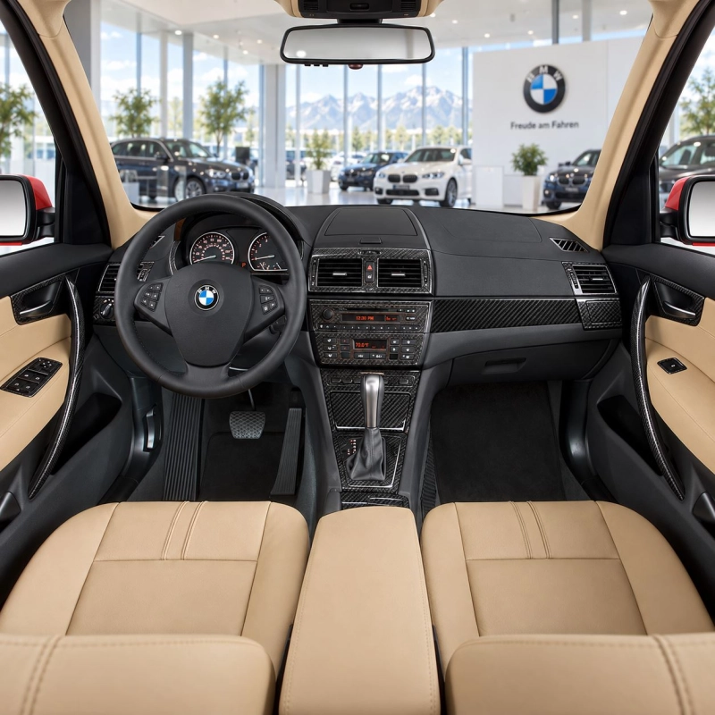BMW X3 E83 2004-2010 3D kit décoration intérieure tableau de bord 48 pièces