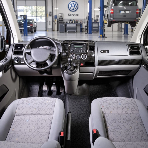 Volkswagen Transporter T5 2003-2009 3D kit décoration intérieure tableau de bord 29 pièces
