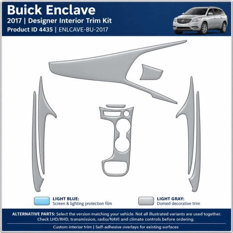 Buick Enlcave 2017 – Designer Trim – Kit intérieur complet