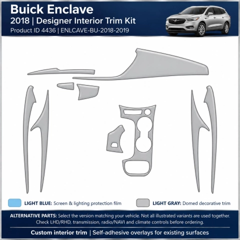 Buick Enlcave 2018 2019 – Designer Trim – Kit intérieur complet