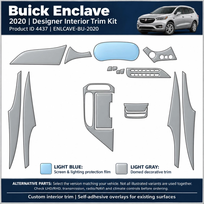 Buick Enlcave 2020 – Designer Trim – Kit intérieur complet