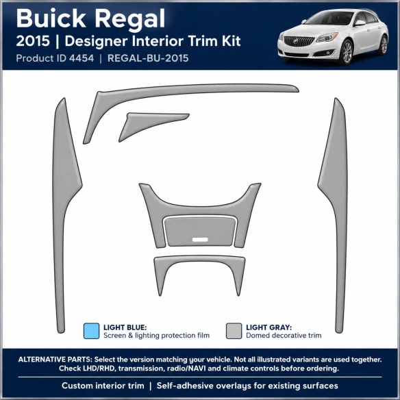 Buick Regal 2015 – Designer Trim – Kit intérieur complet
