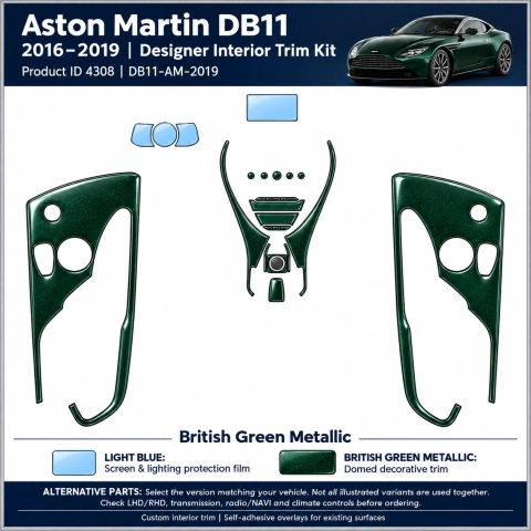 Astonmartin Db11 2019 2023 – Designer Trim – Kit intérieur complet
