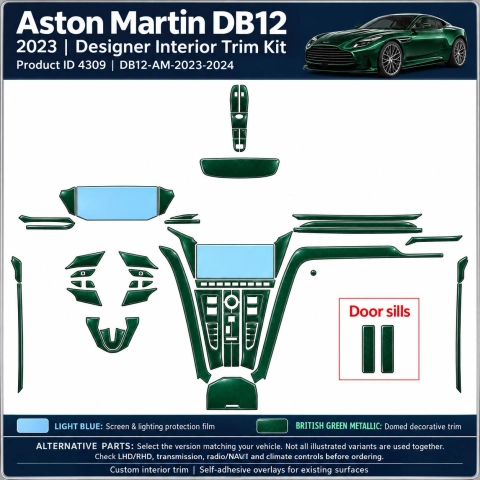 Aston Martin Db12 2023 2024 – Designer Trim – Kit intérieur complet