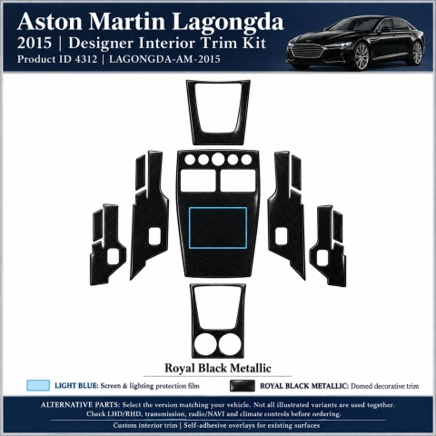 Aston Martin Lagongda 2015 – Designer Trim – Kit intérieur complet