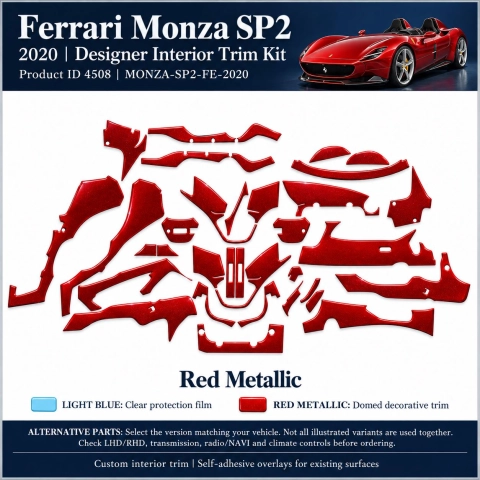 Ferrari Monza Sp2 2020 – Designer Trim – Kit intérieur complet