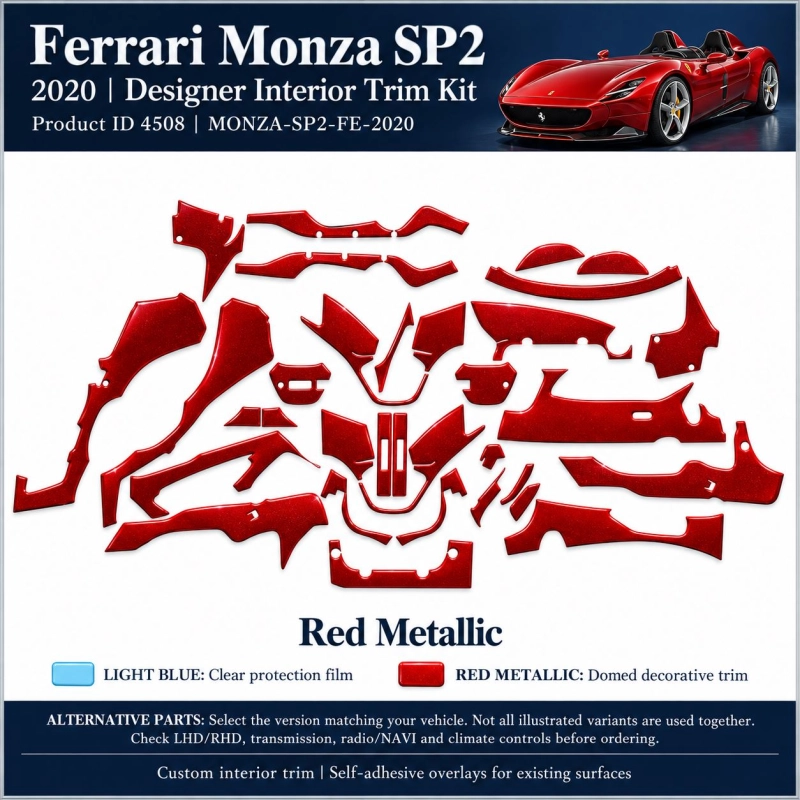 Ferrari Monza Sp2 2020 – Designer Trim – Kit intérieur complet