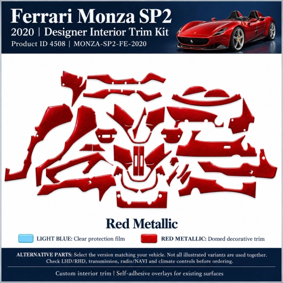 Ferrari Monza Sp2 2020 – Designer Trim – Kit intérieur complet