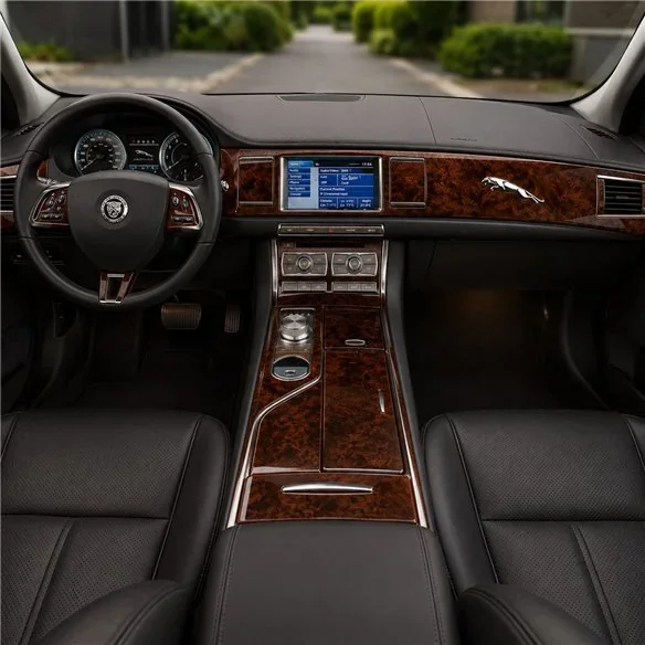 Jaguar XF 2009-2015 set complet, With OEM kit décor tableau de bord 3D, 44 pièces