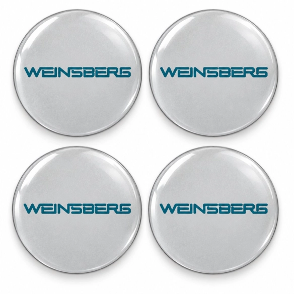 Autocollants bombés Weinsberg pour centres de roue – 56 mm – Lot de 4