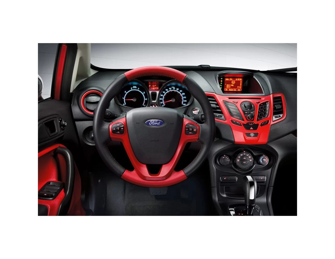 Ford Fiesta 2010-2017 Kit la décoration du tableau de bord 20-Pièce - 1 - habillage decor de tableau de bord