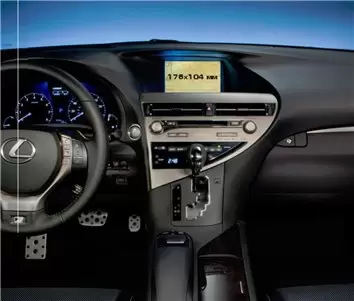 Lexus RX 2012 - 2015 Multimedia 8" Protection d'écran Résiste aux rayures HD transparent - 1 - habillage decor de tableau de bor