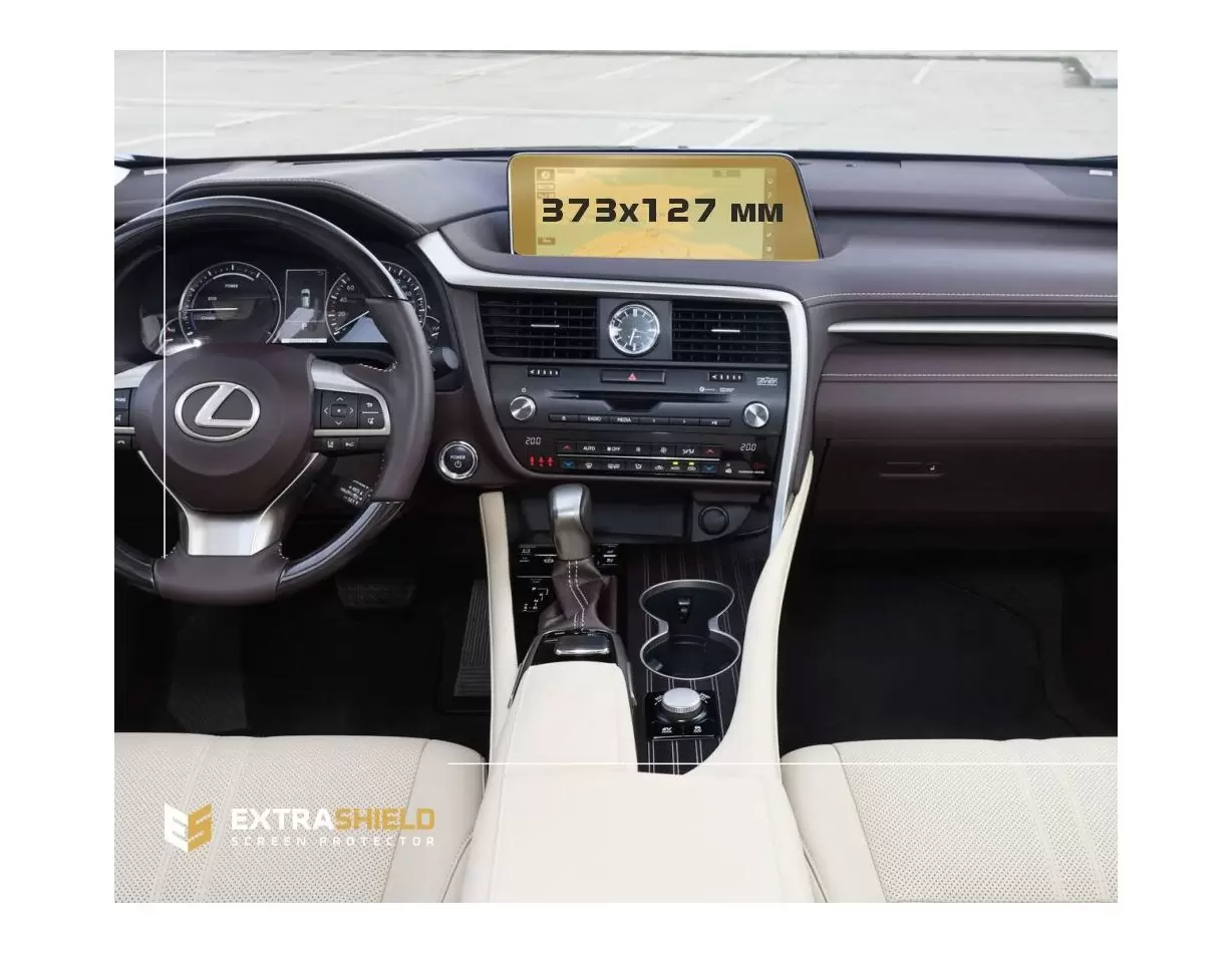 Lexus RX 2015 - 2019 Multimedia 12,3" Protection d'écran Résiste aux rayures HD transparent - 1 - habillage decor de tableau de 