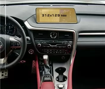 Lexus RX 2015 - 2019 Multimedia 8" Protection d'écran Résiste aux rayures HD transparent - 1 - habillage decor de tableau de bor