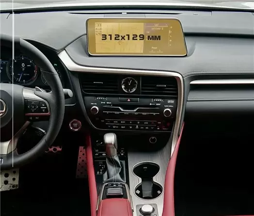 Lexus RX 2015 - 2019 Multimedia 8" Protection d'écran Résiste aux rayures HD transparent - 1 - habillage decor de tableau de bor