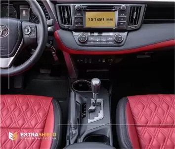 Toyota RAV4 2018 - Present Multimedia 6,5" Protection d'écran Résiste aux rayures HD transparent - 1 - habillage decor de tablea