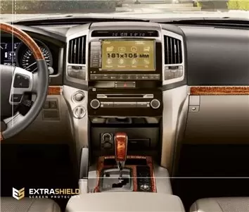 Toyota Land Cruiser 200 2015 - Present Multimedia 9" Protection d'écran Résiste aux rayures HD transparent - 1 - habillage decor