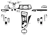 Dodge Challenger 2015-2023 Kit la décoration du tableau de bord 24 Pièce