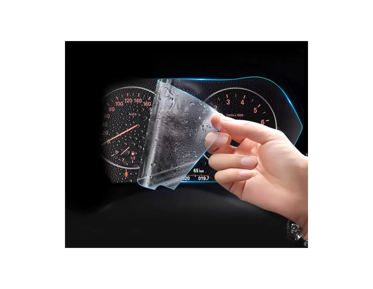 BMW 5 Series (F10) 2013 - 2017 Digital Speedometer Analog Protection d'écran Résiste aux rayures HD transparent - 1 - habillage 